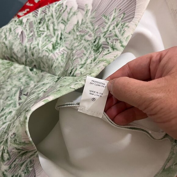 Yigal Azrouel dress women's 2 red green white bodycon midi sleeveless - Picture 4 of 7